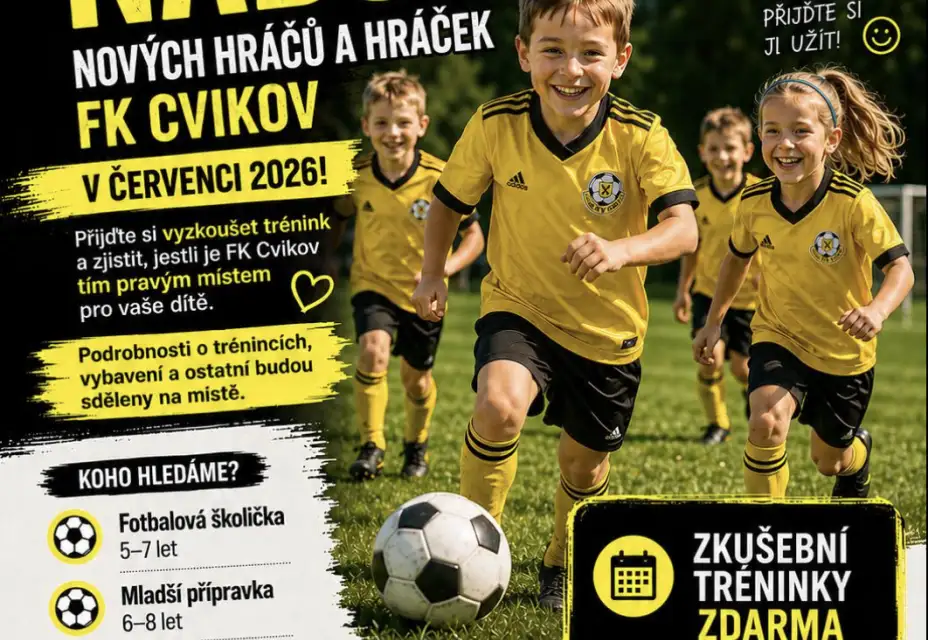 Nábor fotbalových nadějí 2026